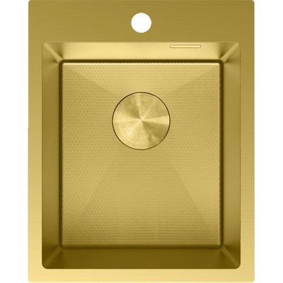Mexen Solix стоманена мивка с 1 корито 400 x 500 мм, златна HC - 6406401000-55HC (6406401000-55HC)
