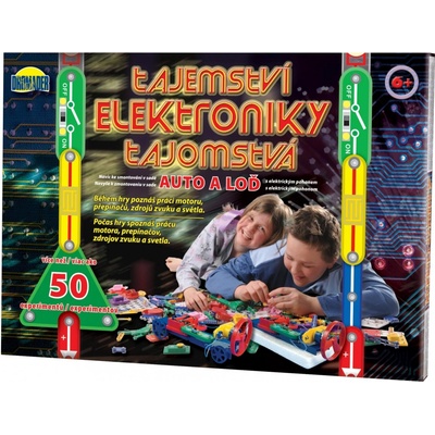 Teddies Tajemství elektroniky Auto loď 50 experimentů