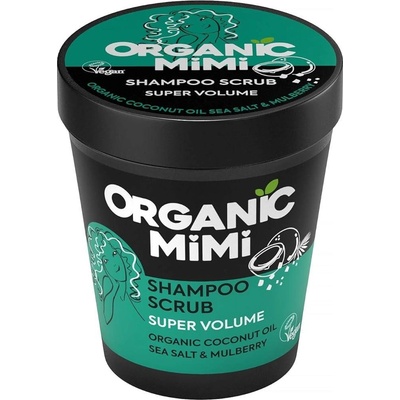 Organic Mimi Шампоан-скраб за коса за обем Sea Salt & Mulberry, 280 g