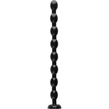 Image 1 of Ouch! Ass Snake Beaded Dildo Black 50cm