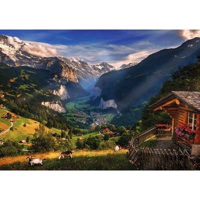 Trefl - Puzzle Premium Plus Photo Odyssey: Lauterbrunnen Valley, Switzerland - 1 000 piese
