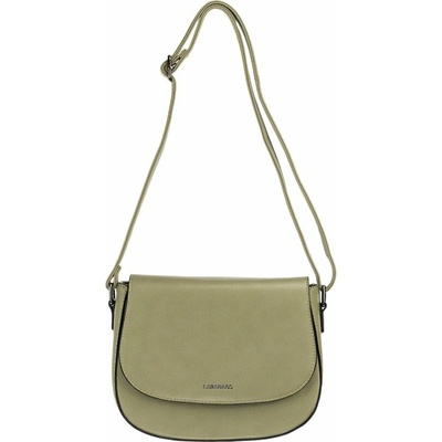 PAOLA dámska crossbody koženková kabelka olivová