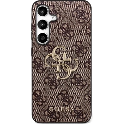 CG Mobile Samsung S25 FE GUESS BIG 4G CLASSIC LOGO силиконов протектор за телефон пластмасов заден капак, заден капак с ефект на екологична кожа, бързо закрепване GUHCS25FE4GMGBR (GUHCS25FE4GMGBR)
