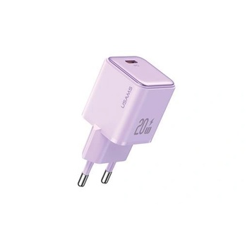 USAMS Зарядно устройство Usams X-ron Series socket (US-CC183) - Port Fast Charging, USB-C PD20W, 3A - Purple (CC183TC03) (CC183TC03)