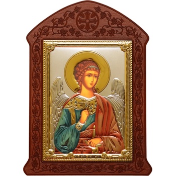 Image 1 of Свети Ангел Хранител с mdf дърворезба (is31247-d)