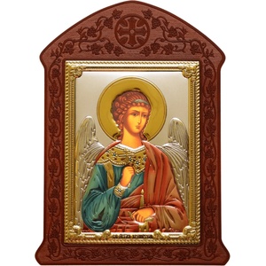  Свети Ангел Хранител с mdf дърворезба (is31247-d)