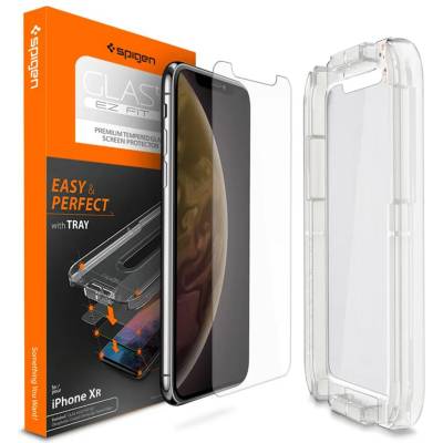Spigen защитено стъкло GLAS. tR EZ FIT за Apple iPhone XR