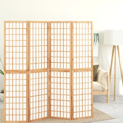 vidaXL Skládací 4dílný paraván v japonském stylu 160 x 170 cm