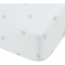 Bianca Biela/béžová napínacia Bavlna Mini Star & Stripes 70x140