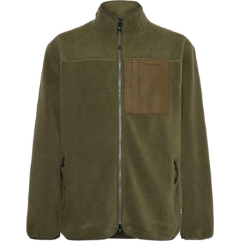 KnowledgeCotton Apparel Мъжко поларено яке KnowledgeCotton Apparel Everyday Adv. Nordic Light Zip FL Fleece jacket - Burned Olive - размер S (005-6707-0111)