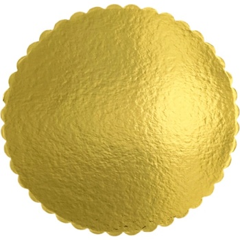Cake Star Podnos vlnka zlatý kruh 26cm