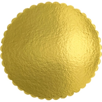 Cake Star Podnos vlnka zlatý kruh 22cm