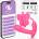 INTOYOU App Series Wingy Butterfly Vibrator with App Peach Red