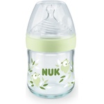 Nuk Стъклено шише NUK Nature Sense - TC, Softer, 0+ месеца, 120 ml, Зелено (10747110-Зелен)