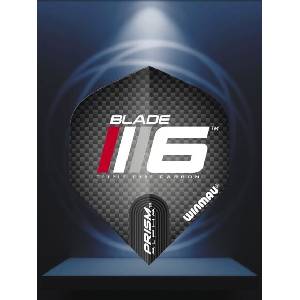 Winmau Пера Blade 6 Prism Alpha Black & Red Winmau