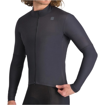 Sportful Мъжка фланелка с къс ръкав за колоездене Sportful SRK Shift Wind Jacket Cycling jersey - Black (056-3900-0113)
