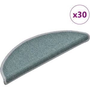 vidaXL Изтривалки за стълби, 30 бр. , 56x17x3 см, морскосини, полукръгли (3365742)