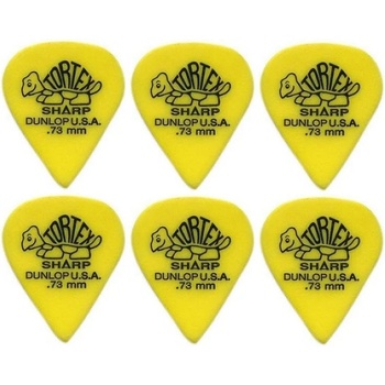 Image 1 of Dunlop 412R 0.73 Tortex Sharp SET Перце за китара (412R73-6PACK-SET)