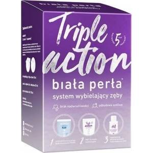  BIALA PERLA_SET Triple Action whitening system for bleaching toothpaste 30ml + bleaching gel 50ml + spitting liquid 100ml + molding pads x3