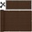 JohnGreen Балконно покритие 7x1m, 150 g/m2 - Тъмнокафяво (SDH436-DARK_BROWN)
