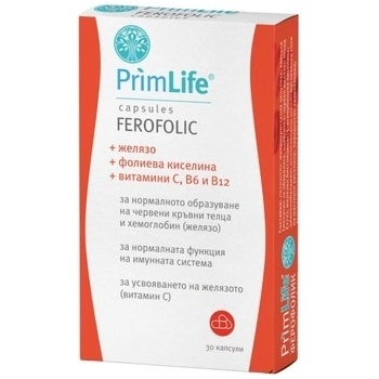 Naturprodukt PrimLife Ferofolic, 30 капсули, Naturprodukt