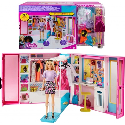 Barbie šatník snov s bábikou