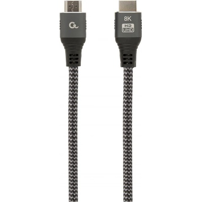 Gembird CCB-HDMI8K-3M Ултра високоскоростен HDMI кабел с Ethernet 8K Select Plus Series 3 м сив (CCB-HDMI8K-3M)