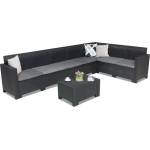 BICA Техноратанов ъглов диван в комплекта Nebraska Corner Max 7 антрацит Bica (BC9075-290195ANT)
