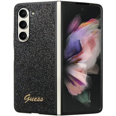 GUESS Кейс Guess GUHCZFD5HGGSHK F946 за Samsung Galaxy Z Fold5, черен / черен, твърд, Glitter Script (3666339173968)
