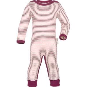 Engel Детски цял костюм Engel Kids' Onesie with Foot Cuffs Overall - Natur / Orchidee - размер 50/56 (EU) (704-3523-0211)