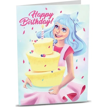 Image 1 of iGreet Картичка iGreet - Рожден Ден, синеоко момиче (GA001)