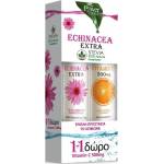 Power Health Хранителна добавка Ехинацея в ефервесцентни таблетки + Витамин C, Power Health Echinacea Extra Stevia 24 eff tabs & Vitamin C 500 mg 20 eff tabs