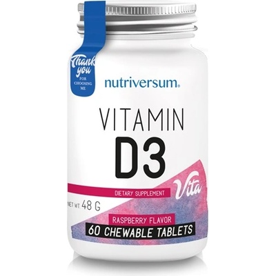 Nutriversum Vita D3, 60 Chewable