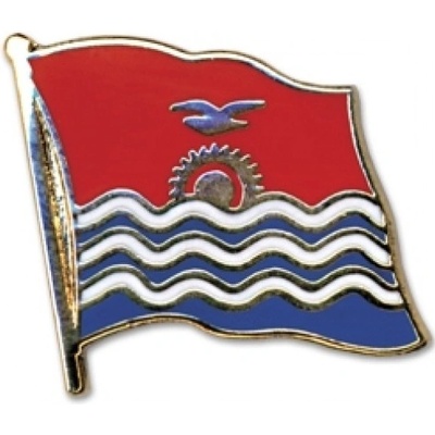 Odznak (pins) 20mm vlajka Kiribati - farebný