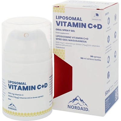 Nordaid Липозомен Витамин С + D3, орален спрей гел, с аромат на манго 50 ml | Nordaid (010645 NRD)