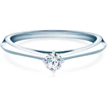 SAVICKI Годежен пръстен The Light: бяло злато, лабораторен диамант
