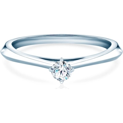 SAVICKI Годежен пръстен The Light: бяло злато, лабораторен диамант