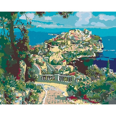 zuty Malování podle čísel Výhled na krásný poloostrov 50 x 40 cm vypnuté plátno na rám