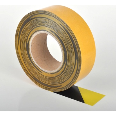 Univerzální podlahová páska WT-5125 – PVC, žluto-černá, 50 mm × 25 m
