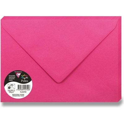 Barevná obálka Clairefontaine C5 120 g [1 ks] Varianta: růžová