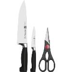 ZWILLING Кухненски нож за готвачи и нож за зеленчуци и плодове Four Star с ножица (35055-000-0)