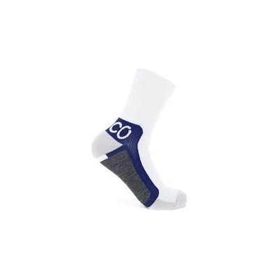 Ecco Tech Sporty Mid Cut Bright White/Blue Depth
