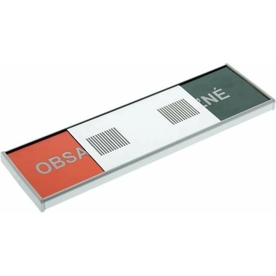 Informačná tabuľa, 200x62 mm, ANTRA Voľné Obsadené, SK verzia