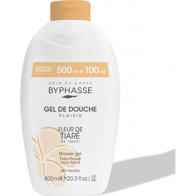 Byphasse Sprchový gel květy tiaré, gardénie tahitská 600 ml