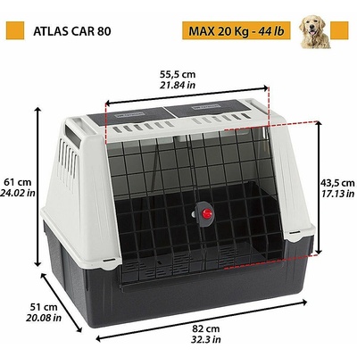 Ferplast Atlas Car 80 Prepravka 82 x 51 x 61 cm