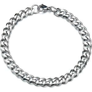 HARAHU Ръчна верига kr-34832 - Сребърна / 22см / 7мм kp34832