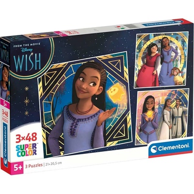 Clementoni Disney Přání 3x48 dielov