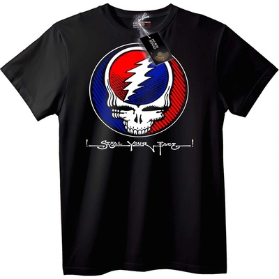 NOONEBRAND Тениска Grateful Dead "Открадни Лицето" - 2XL, Black