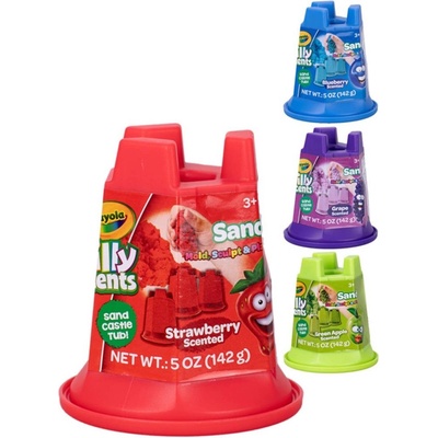 CRAYOLA Kinetický písek vonící ovoce 142g v kelímku 4 druhy