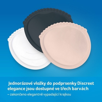 Lovi vložky do podprsenky 40ks Discreet Elegance čierne